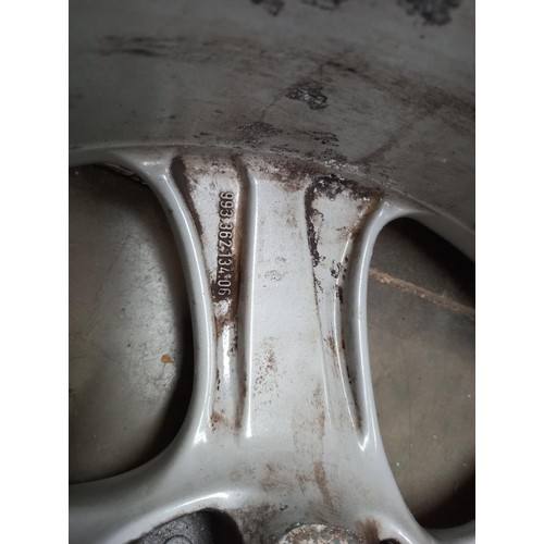 1974 - Four Porsche 993 alloy wheels,  COLLECT ONLY.