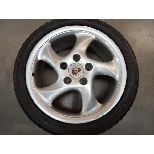 1974 - Four Porsche 993 alloy wheels,  COLLECT ONLY.