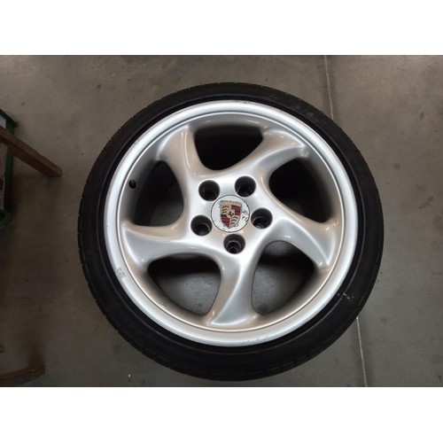 1974 - Four Porsche 993 alloy wheels,  COLLECT ONLY.