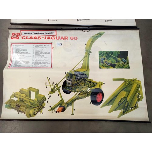 1976 - 2 Claas vintage agricultural machinery posters