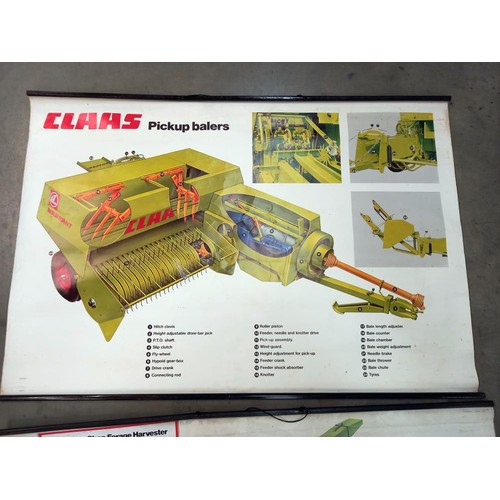 1976 - 2 Claas vintage agricultural machinery posters