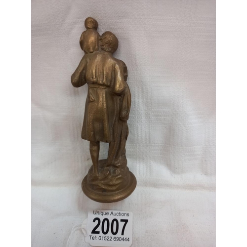 2007 - A bronze figure of St. Christopher car mascot.