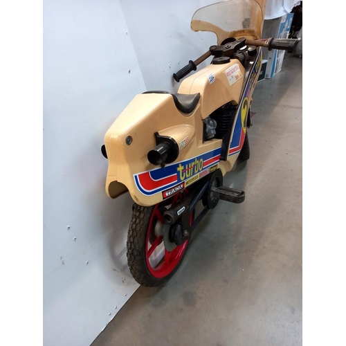 2264 - A Moto Turbo 355 Turbo child's bike with rare black seat COLLECT ONLY