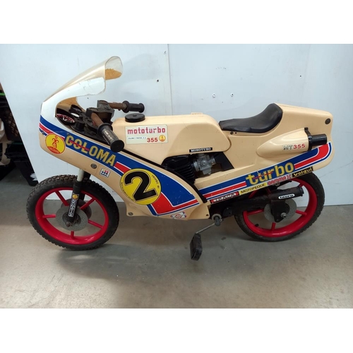 2264 - A Moto Turbo 355 Turbo child's bike with rare black seat COLLECT ONLY