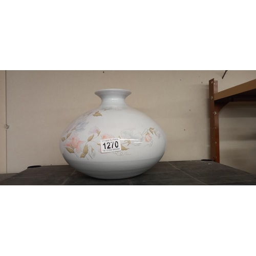 1270 - A large Denby Dauphine bulbous pottery vase COLLECT ONLY