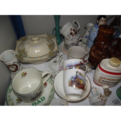 1325 - A mixed lot of ceramics including vases, flour sifters, salt and pepper pots etc COLLECT ONLY