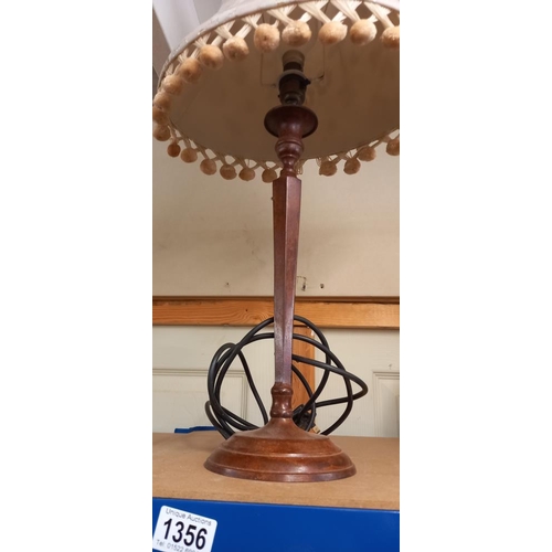 1356 - A bronze plated table lamp COLLECT ONLY