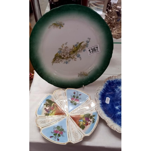 1367 - A quantity of collectors cabinet plates including a German pair COLLECT ONLY