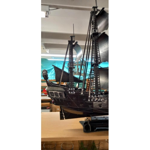 1369 - A large 3D ship puzzle, assembled, looks complete COLLECT ONLY