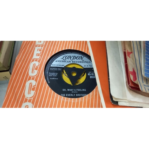 1385 - A quantity of 45 rpm records and 78 rpm records (some missing sleeves) COLLECT ONLY