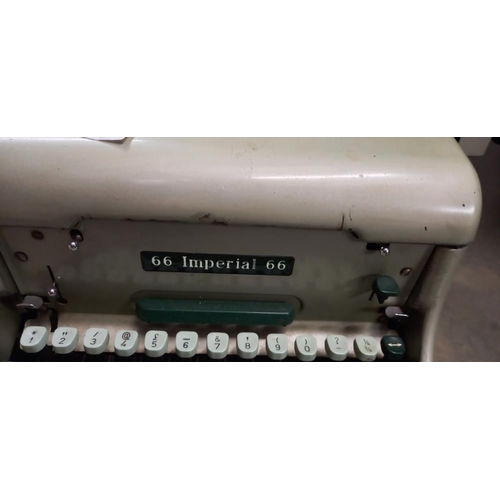 1436 - A vintage imperial 66 typewriter COLLECT ONLY