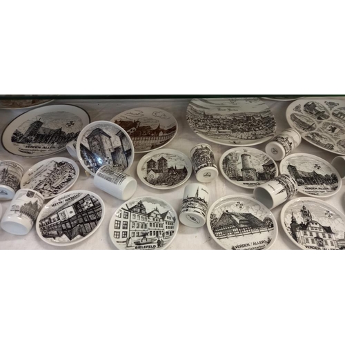 1466 - A German dish, a large lot of plates and miniature plates from Germany COLLECT ONLY