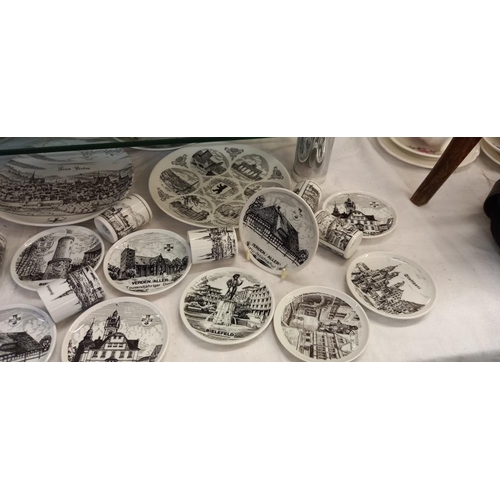 1466 - A German dish, a large lot of plates and miniature plates from Germany COLLECT ONLY