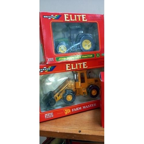 1232 - 6 Britain's Elite farm models 04500, 00176, 00175, 15129, 04180, 40555, the last 2 are loose in boxe... 