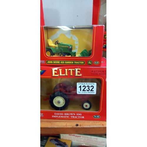 1232 - 6 Britain's Elite farm models 04500, 00176, 00175, 15129, 04180, 40555, the last 2 are loose in boxe... 