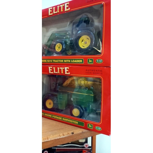 1232 - 6 Britain's Elite farm models 04500, 00176, 00175, 15129, 04180, 40555, the last 2 are loose in boxe... 