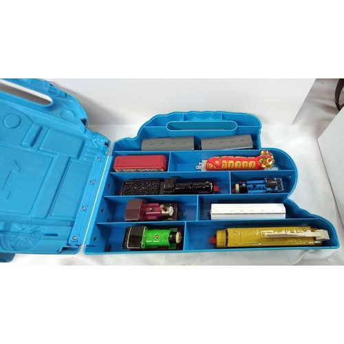 1239 - 3 Ertl Thomas the Tank Engine carry cases and contents