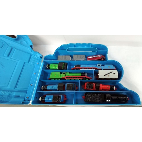 1239 - 3 Ertl Thomas the Tank Engine carry cases and contents