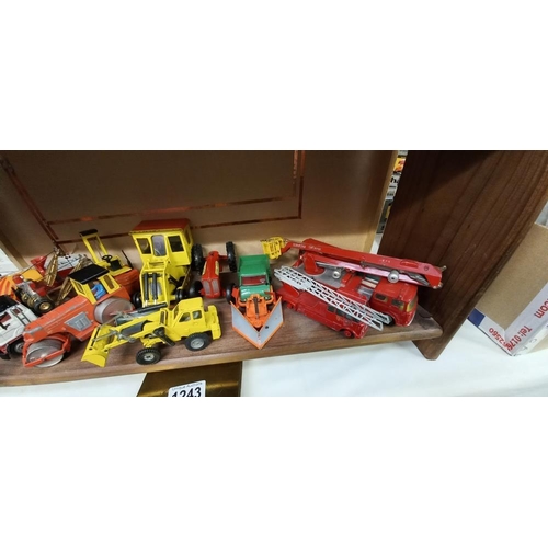 1243 - A quantity of Dinky and Corgi including Holmes wrecker, Lesney fire engine etc