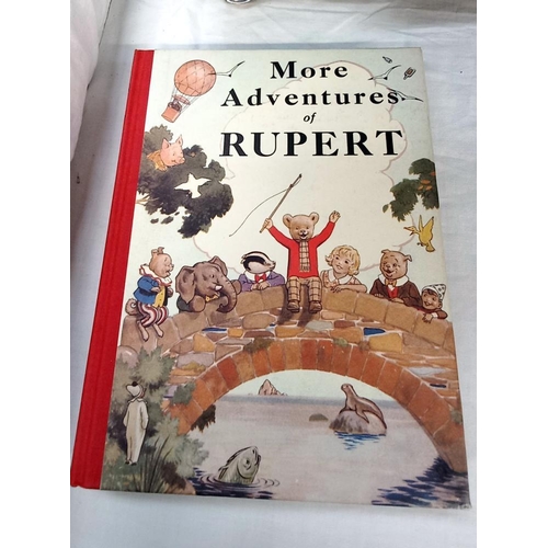 1252 - 4 vintage Rupert books including 1938 annual facsimile edition