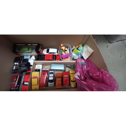 1293 - A box of mixed diecast including Corgi etc