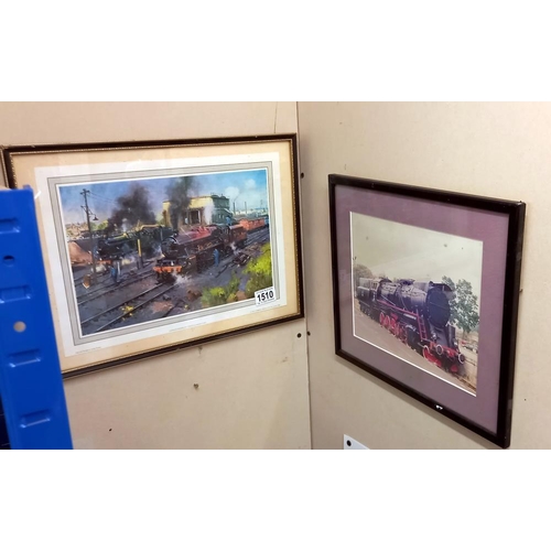 1510 - 2 steam train prints COLLECT ONLY