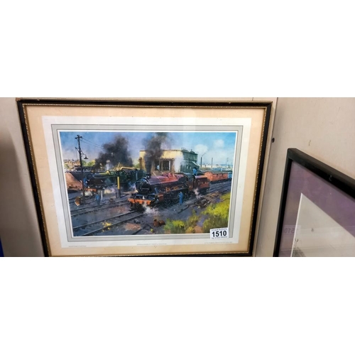 1510 - 2 steam train prints COLLECT ONLY