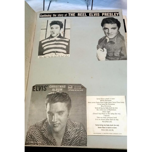 1559 - A quantity of Elvis scrap books and books