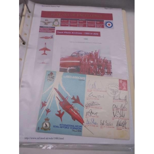 1125 - A 1974 R.A.F St. Mawgan Air Day Red Arrows signed first day cover, Bletchley Park and Churchill Limi... 