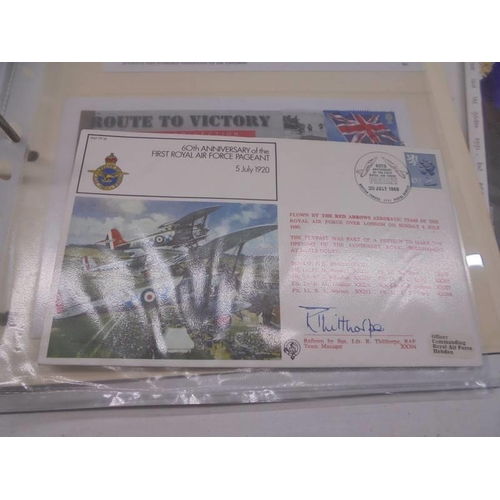 1125 - A 1974 R.A.F St. Mawgan Air Day Red Arrows signed first day cover, Bletchley Park and Churchill Limi... 