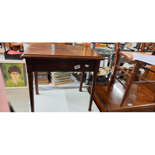 1577 - An Edwardian mahogany music table COLLECT ONLY