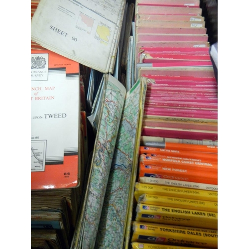 1704 - A large lot of 1960's Ordnance Survey maps.