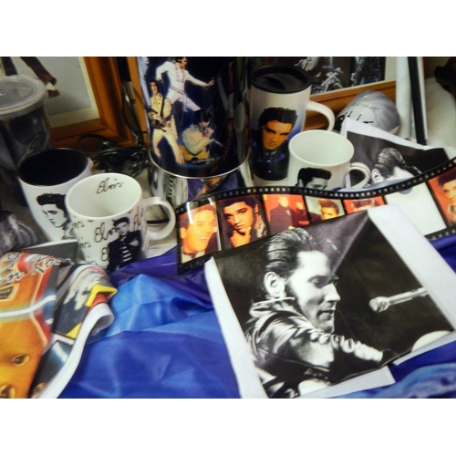 1706 - A large lot of Elvis memorabilia. COLLECT ONLY