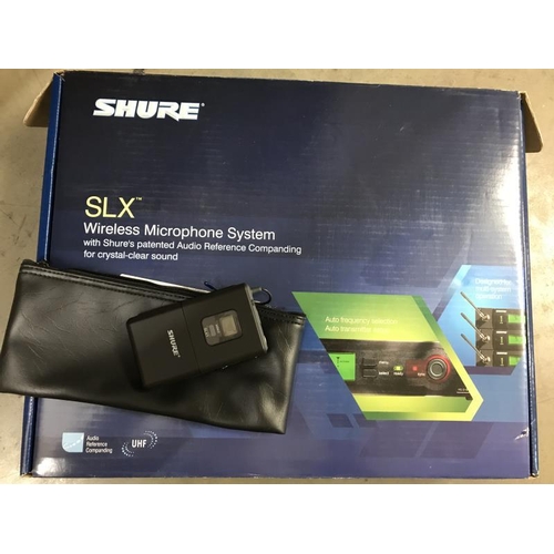 1768 - A Shure lapel mic wireless system COLLECT ONLY