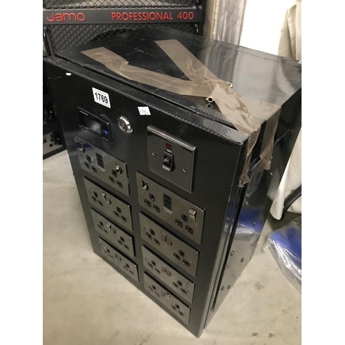 1769 - A multi socket power supply box (16 sockets but power head has been cut off) COLLECT ONLY