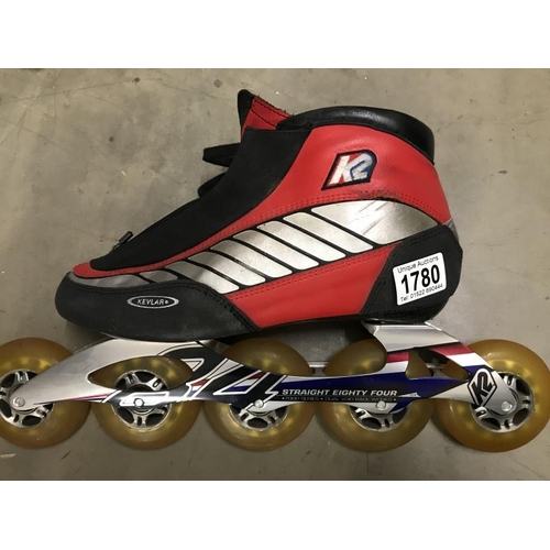 1780 - A pair of UK size 8 inline skates COLLECT ONLY