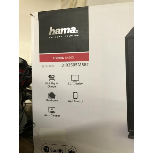 1791 - A Hama hybrid Bluetooth radio system in box for multiroom broadcast DIR 3605 MSBT COLLECT ONLY