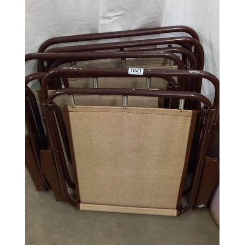 1821 - 4 folding chairs COLLECT ONLY