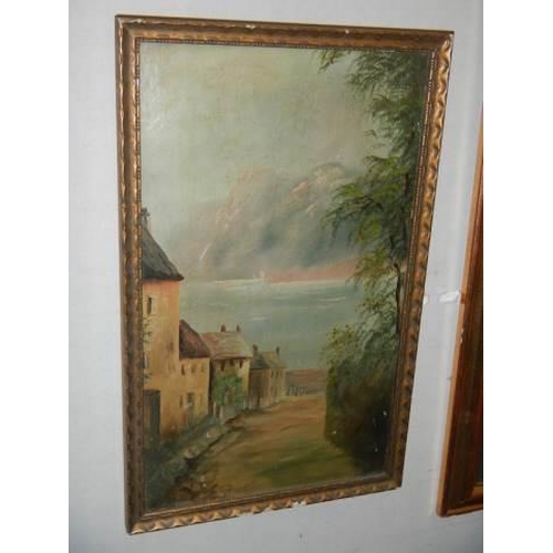 508 - Three early 20th century oil paintings on board, COLLECT ONLY