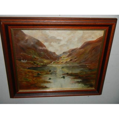 508 - Three early 20th century oil paintings on board, COLLECT ONLY