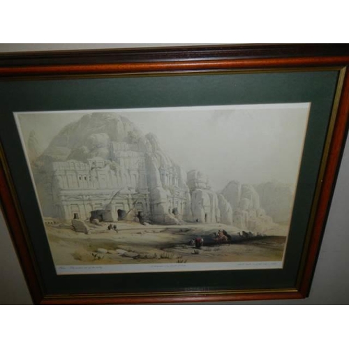 515 - A set of four Egyptian scene lithographs by David Roberts. collect only.