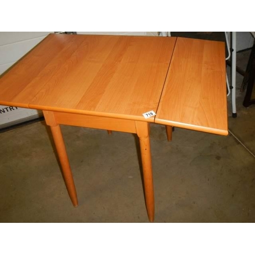 719 - A modern drop leaf kitchen table, COLLECT ONLY/