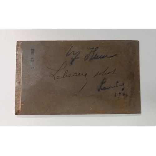 1108 - A picture of A Hitler signed on back and dated 1943.