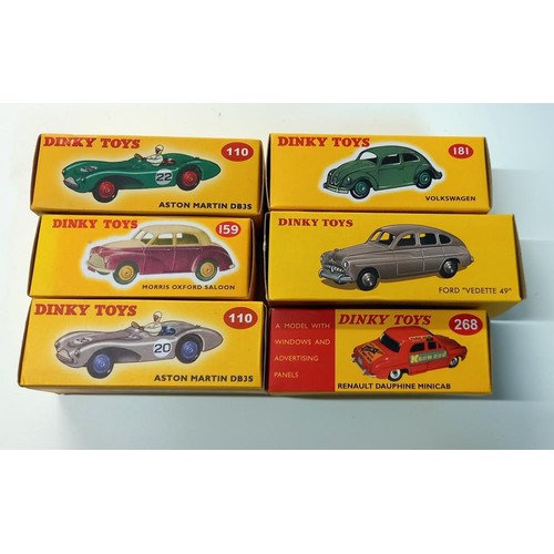 1053 - 35 Atlas editions Dinky cars with tin of various certificates