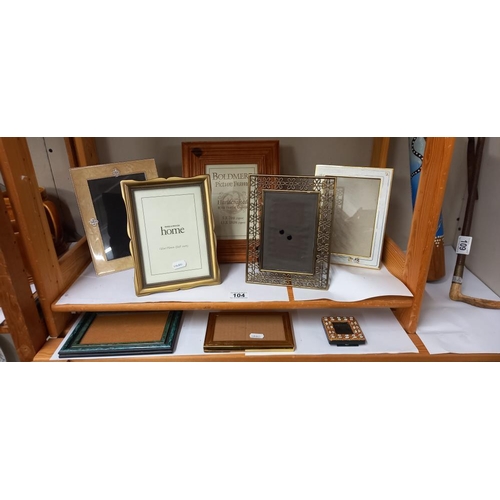 104 - A selection of photograph frames