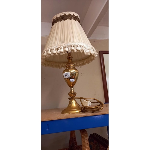 141 - A brass table lamp COLLECT ONLY