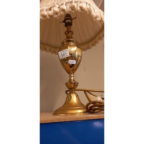 141 - A brass table lamp COLLECT ONLY