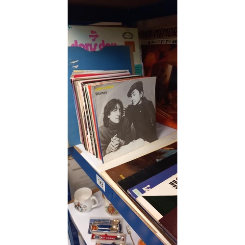 143 - A quantity of LP's including signed ones by The Three Degrees, Lonnie Donegan, West Virginia etc plu... 