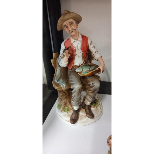 26 - 5 Capodimonte style figures COLLECT ONLY