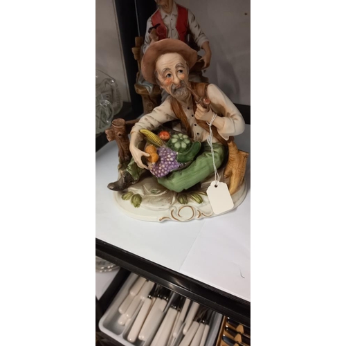 26 - 5 Capodimonte style figures COLLECT ONLY